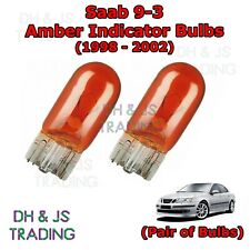 For Saab 9-3 Amber Side Indicator Bulbs Flash 501 Side Tail Pair 93 MK1 (98-02)