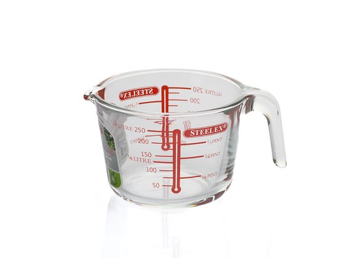 Steelex glass measuring jug - steelex,
