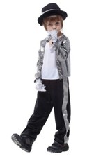 Kids Michael Jackson Superstar Pop Star Costume 80s Dancer Boys Child Outfit