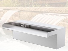 Longrun 30x15cm Pond Waterfall Blade Kit, 304 Stainless Steel, No Lighting (#2)