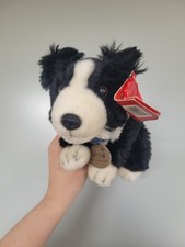 Keel Toys ‘Jess’ Border Collie Dog Blue Collar & Name Tag Plush Soft Toy 10”