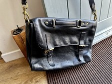 Black Leather Vintage Mulberry Briefcase