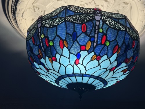 Tiffany ceiling lamp shade - tiffany,