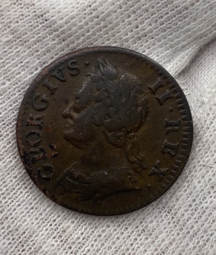 1754 king george farthing - king,