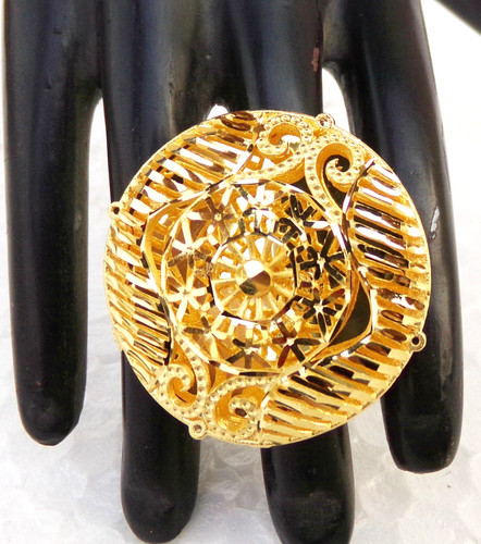 Gold plated filigree design - gold,