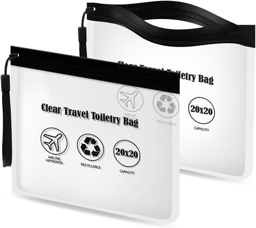 Clear toiletry bag - clear, 2