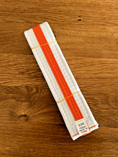 White belt with - belt,