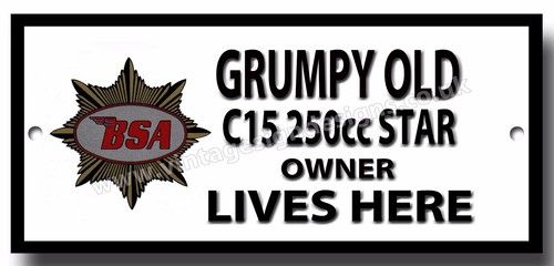 Grumpy old bsa c15 250cc - grumpy, star