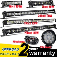 LED WORK LIGHT BAR SPOT FLOOD