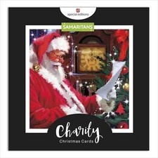 Box of 16 Father Christmas Samaritans Charity Christmas Cards In 2 Designs