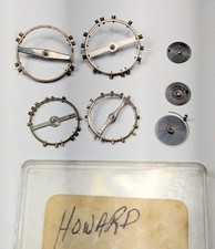 Vintage Watchmakers Estate Howard Pocket Watch Balance Wheels/ Hairsprings Lot