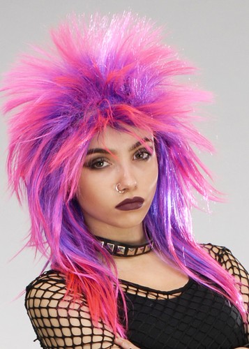 80s punk pink and - pink, purple