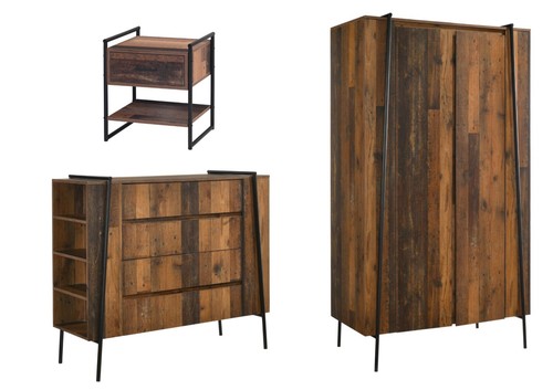 Rustic oak bedroom furniture - oak,