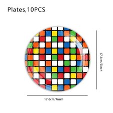 Twisty Cube Party Plate Puzzle