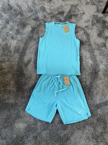 Nike blue running vest - nike, set