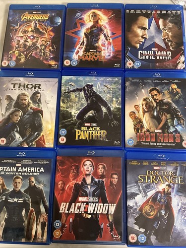 Marvel blu ray dvd bundle - marvel,