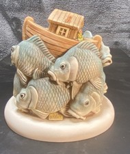 Harmony Kingdom "Carp Ark" 2018 Collectors Club Signed by Peter Calvesbert