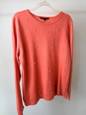 Love Knitwear | Pink Pearl-Embellished Jumper | Size 12 | Excellent Condition