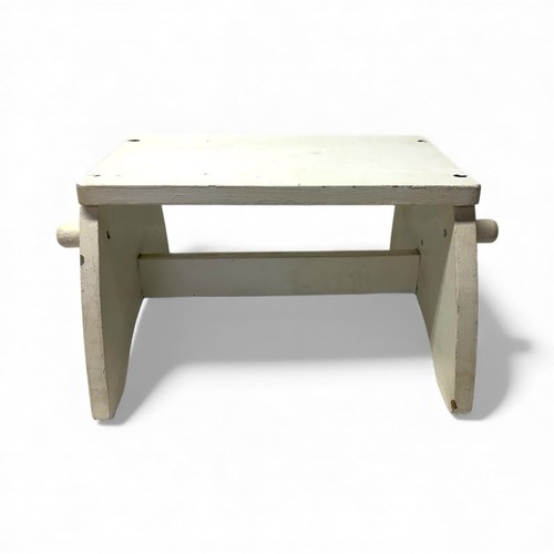 Vintage wooden step stool - step, –