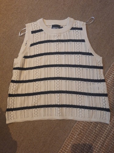 Ladies white with black - white,