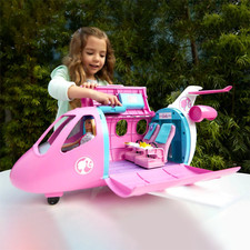 Barbie Airplane Toy Set With Accessories And Pilot Doll Figure Kids Playset NEW