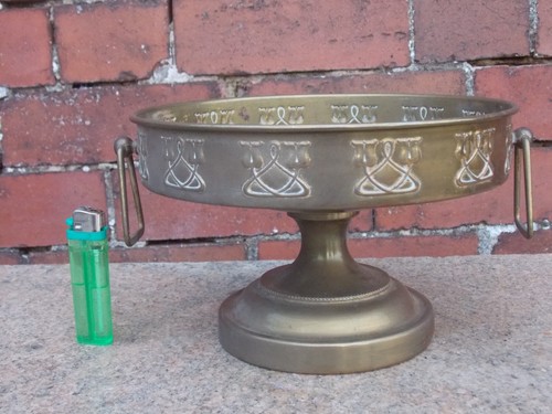 Antique brass art nouveau - brass,