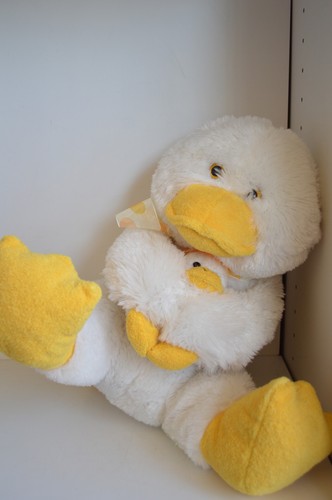 Plush easter duck holding - plush,