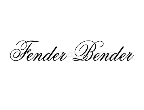 Fender bender decal graphic - bender,