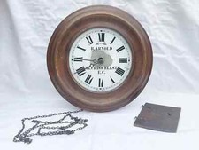 Antique oak surround clock - antique,