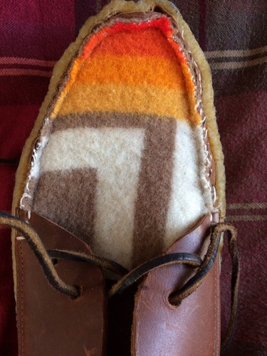 Yuketen leather blanket - blanket, navaho