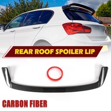 Rear Roof Spoiler Carbon Fiber Look For BMW 1 Series F20 F21 M140i M Sport 12-19
