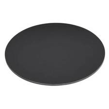 Bolero Matte Black Round Outdoor Table Top - 600mm