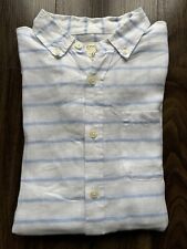 Racing Green Mens (S) 100% Linen Shirt White/ Blue Suits 38” Chest BNWOT RRP £79