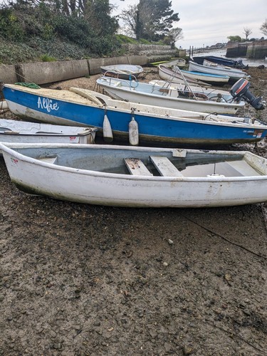16ft wayfarer dinghy chained - 16ft, dinghy,