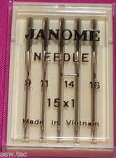 JANOME SEWING MACHINE NEEDLES