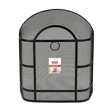 Premium Fireguard Heavy Duty Dome Spark Fire Guard, Metal, Black