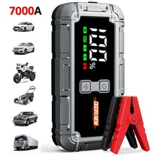 7000A Car Jump Starter Auto Battery Booster LED Power Bank Pack USB Fast Charger