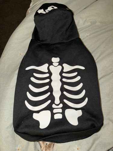 Dog skeleton hoodie size - dog, hoodie,