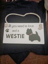 Wooden Pet Hanging Signs - All You Need Is Love And A Dog