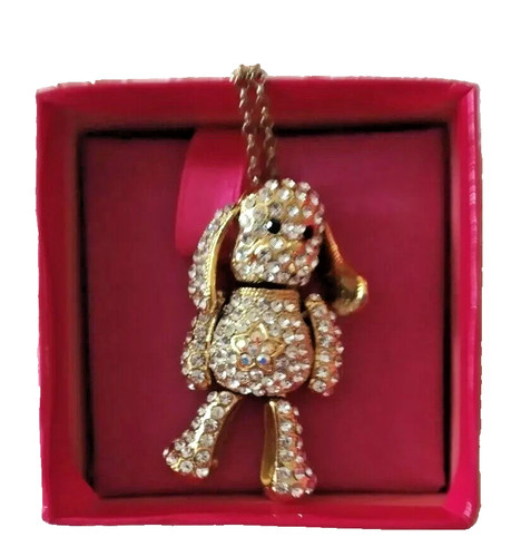 Diamante dog necklace - diamante,