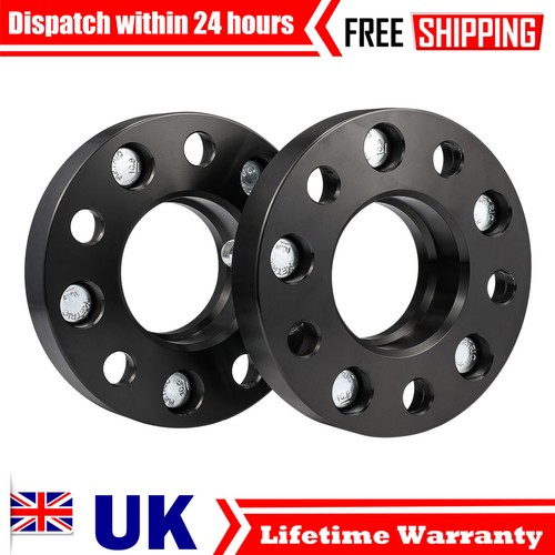 Black forged wheel spacers - black, 2