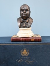 Bronze Bust Winston Churchill Britain Prime Minister