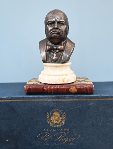 Bronze bust winston - bronze, churchill