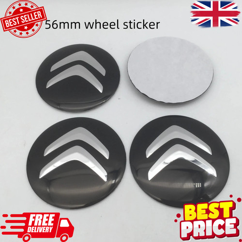 4pcs 56mm black citroen car - 4pcs,