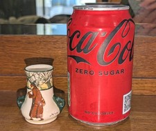 Antique Rare Miniature Royal Doulton Isacc Walton "The Gallant Fishers" Vase