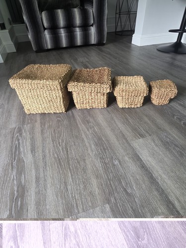 Woven seagrass storage - woven,