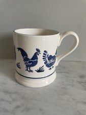 NEW Emma Bridgewater 0.5 1/2 pint mug BLUE HEN spongeware farm