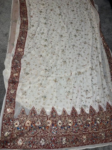 Beautiful white sari - white, |