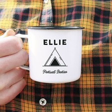 Personalised Camping Mug Tin