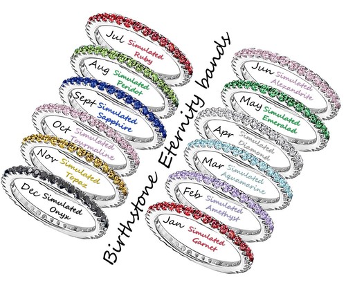 Sterling silver birthstone - sterling,